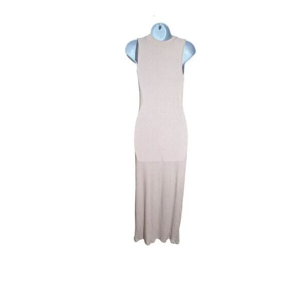 SABYLN size small shell pink ribbed sleeveless maxi dress - Picture 2 of 7